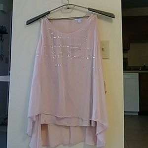 Ashley Nell Tipton 5X Pink Sparkly Top